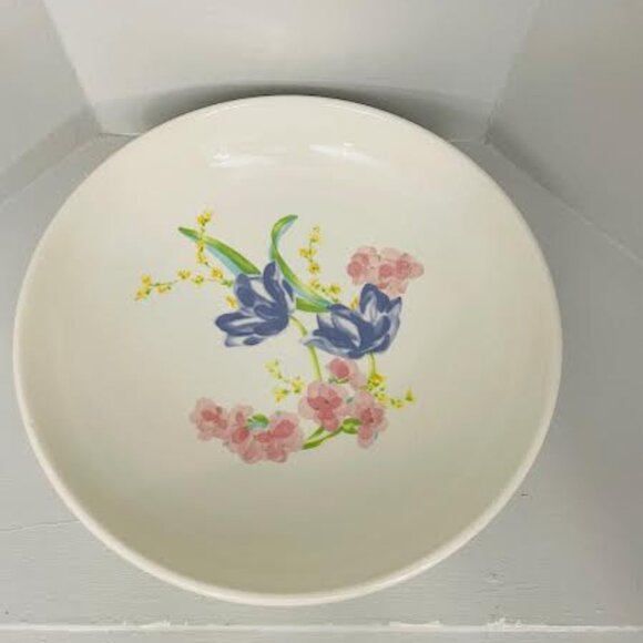 Extra Large Italian Serving Bowl Floral Design Italy - Picture 7 of 9
